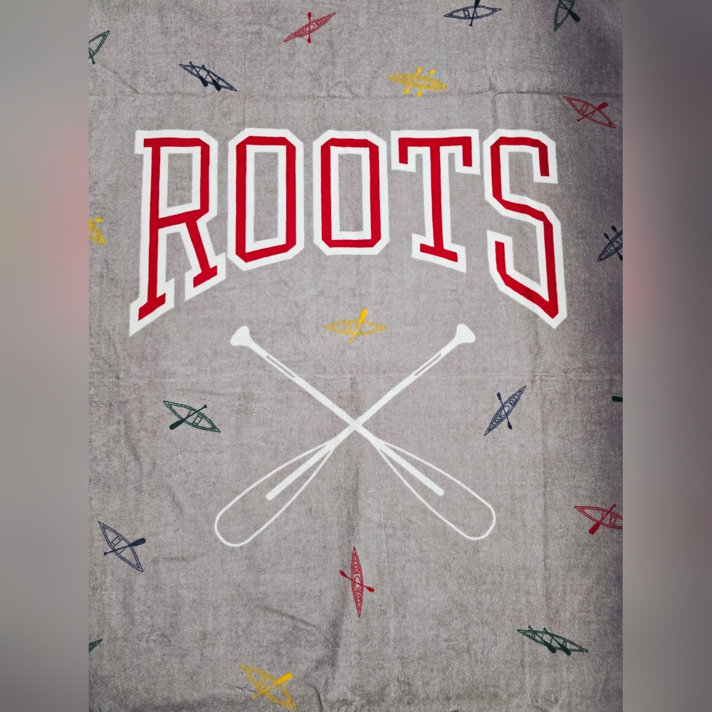 ROOTS OVERSIZED BEACH TOWEL 100% Lightweight Cotton 64"×34" - Picture 3 of 4